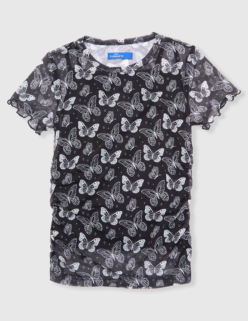 Playera manga corta para niña Playera manga corta para niña