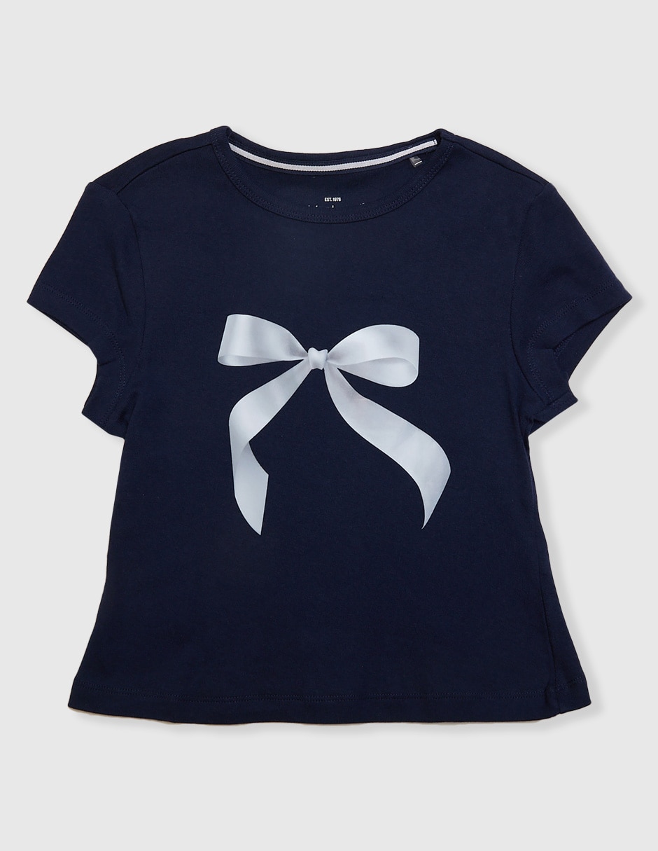 Playera manga corta para niña