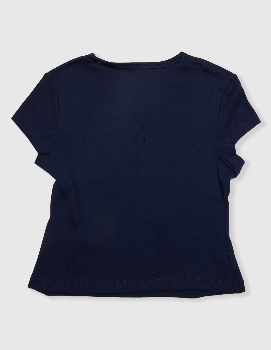 Playera manga corta para niña