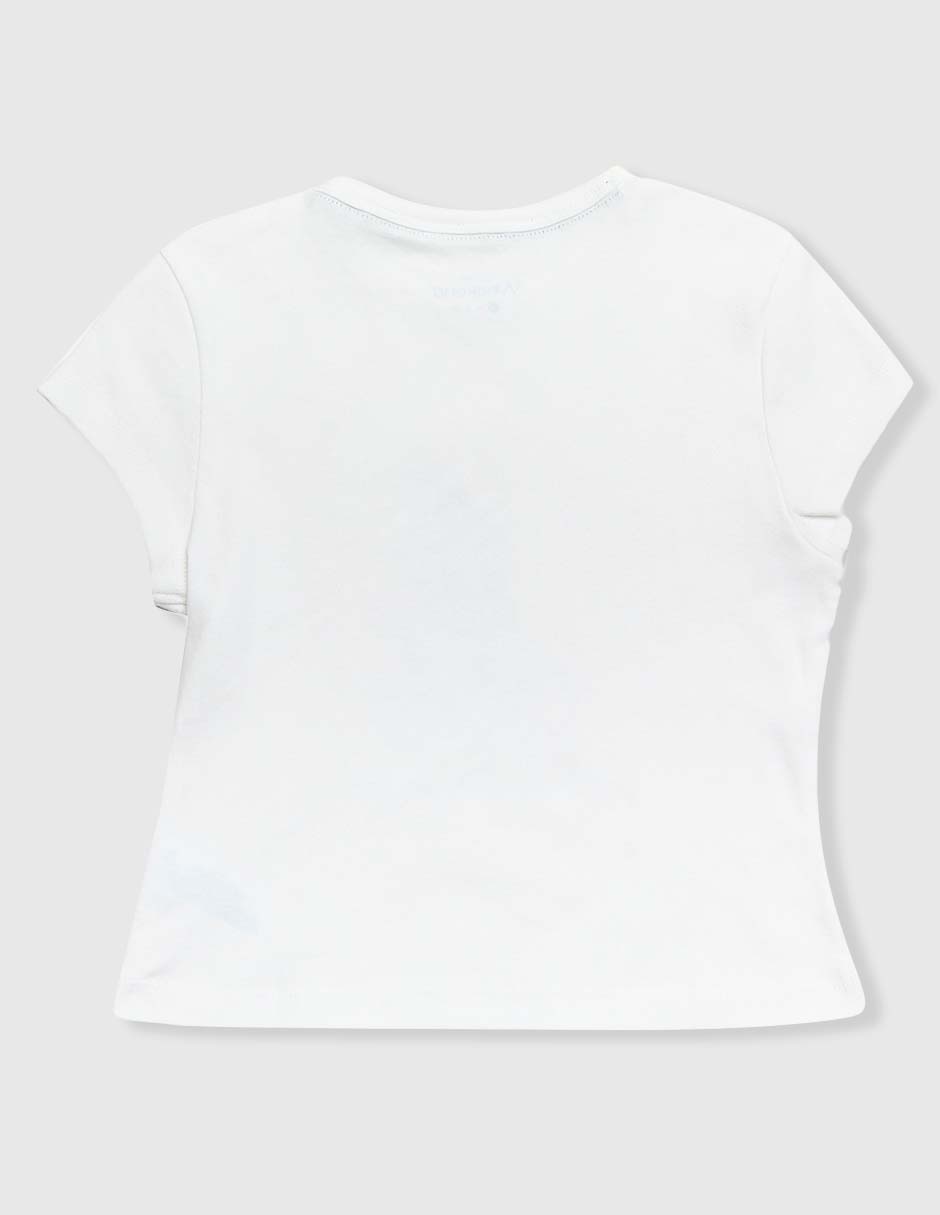 Playera manga corta para niña