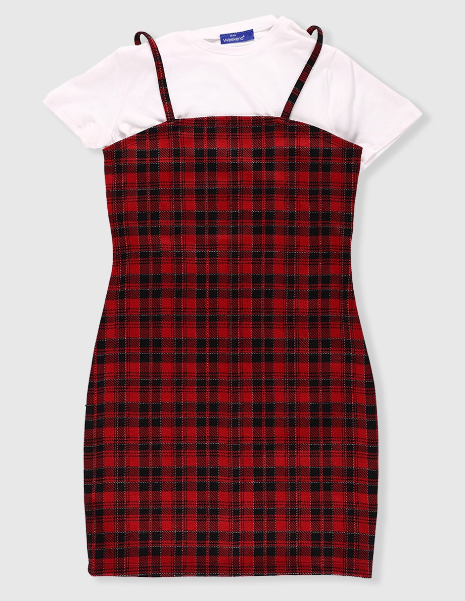 Vestido manga regular para niña