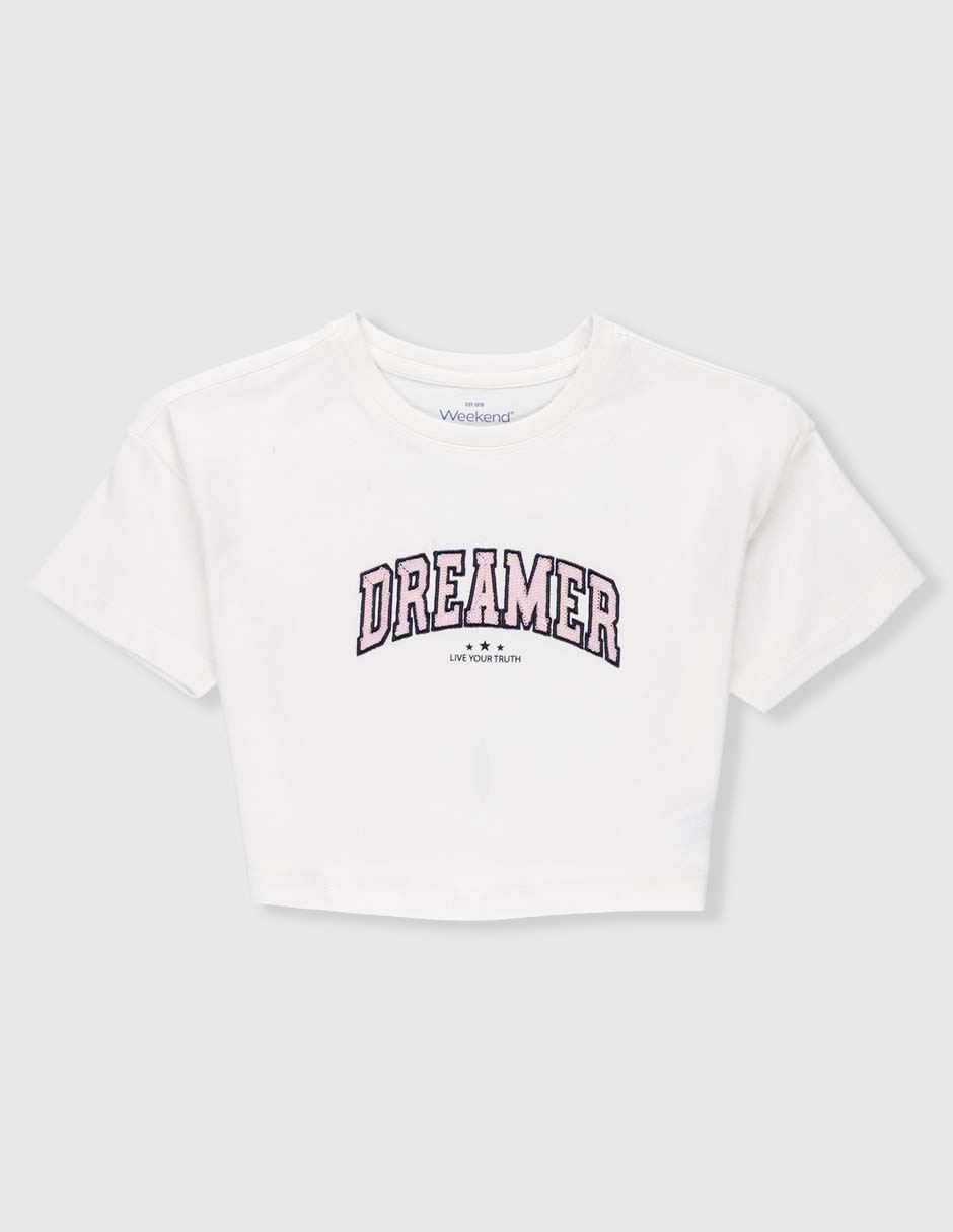 Playera manga corta para niña Playera manga corta para niña