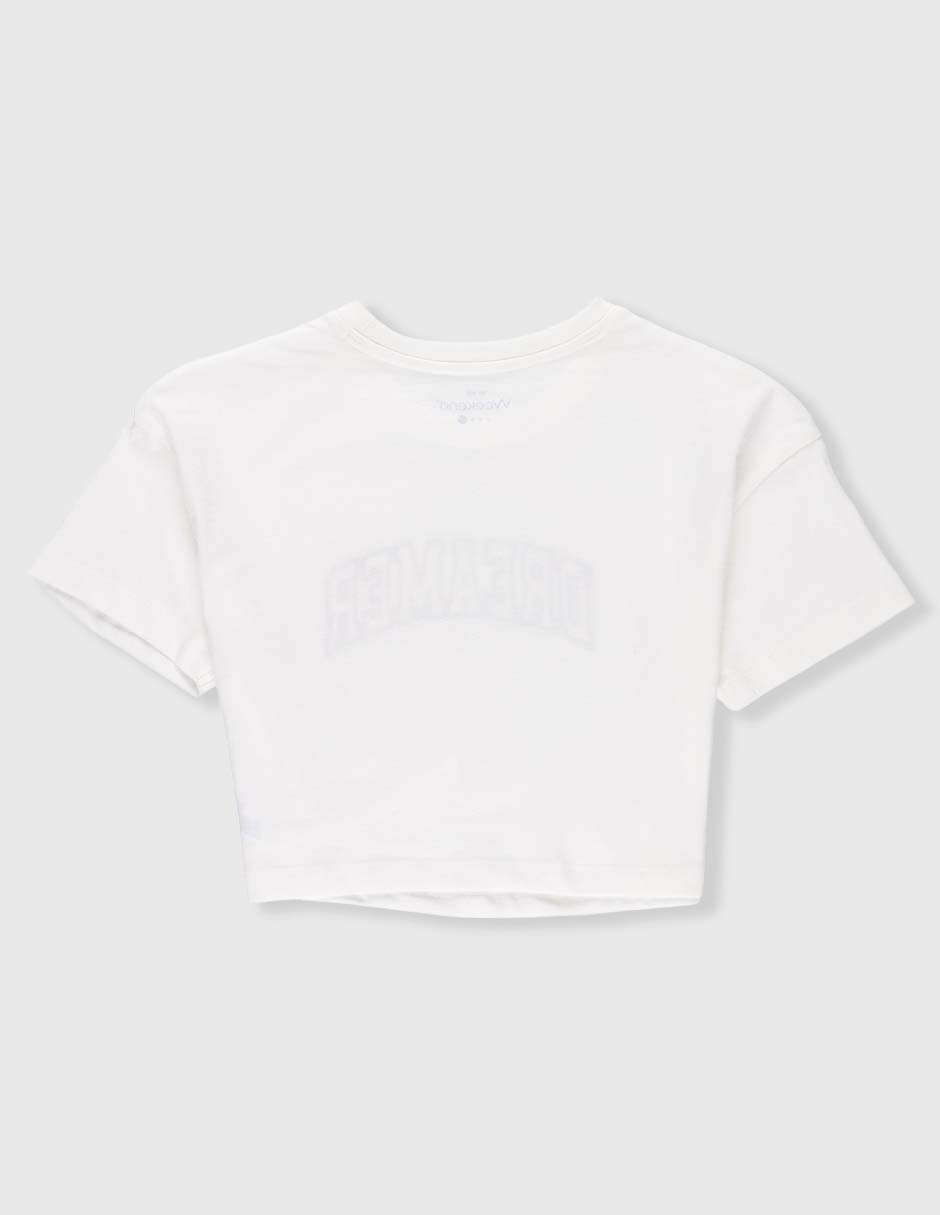 Playera manga corta para niña
