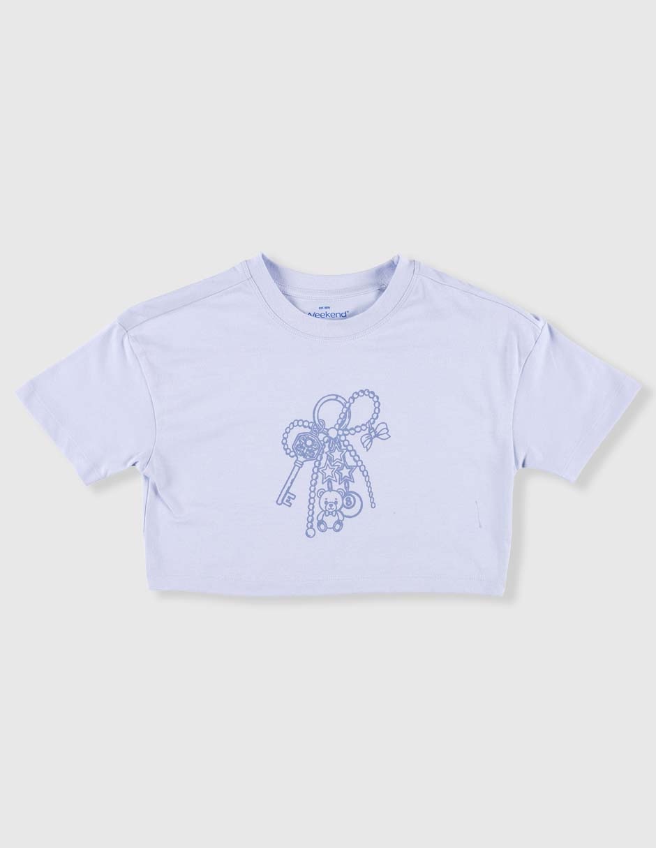 Playera Weekend para niña