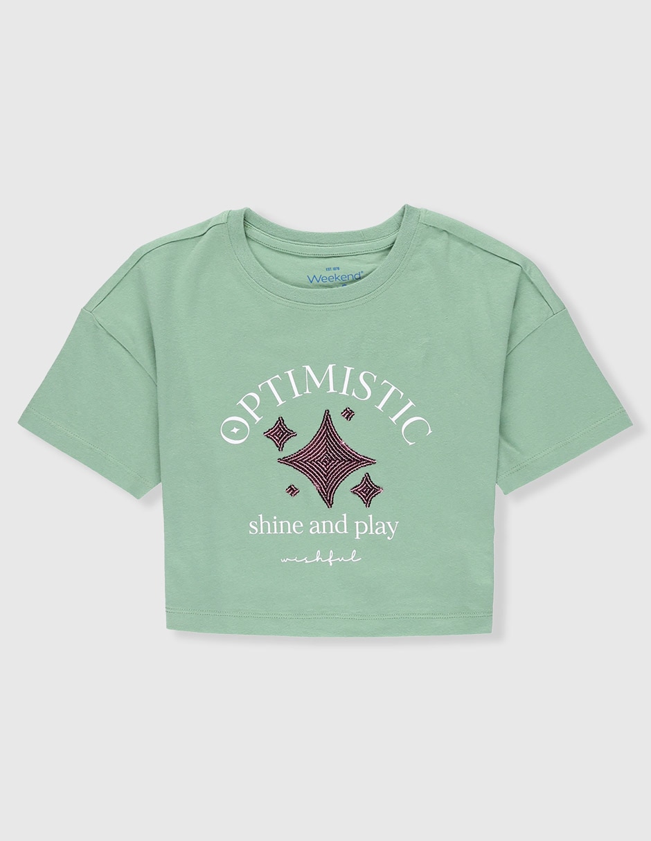 Playera manga corta para niña Playera manga corta para niña