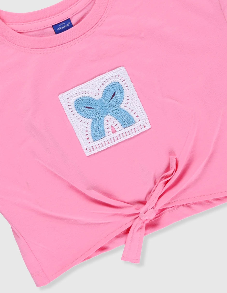 Playera manga corta para niña