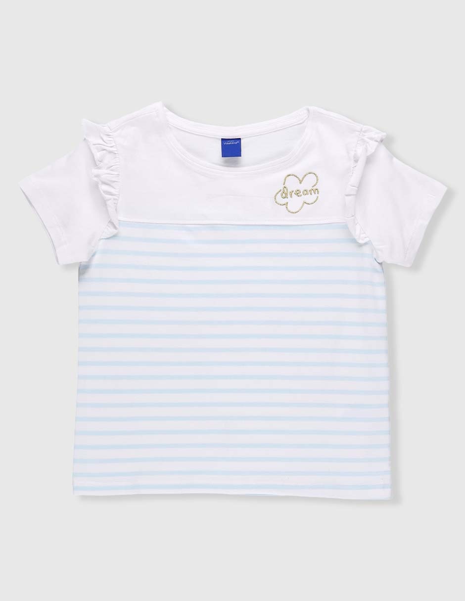 Playera manga corta para niña