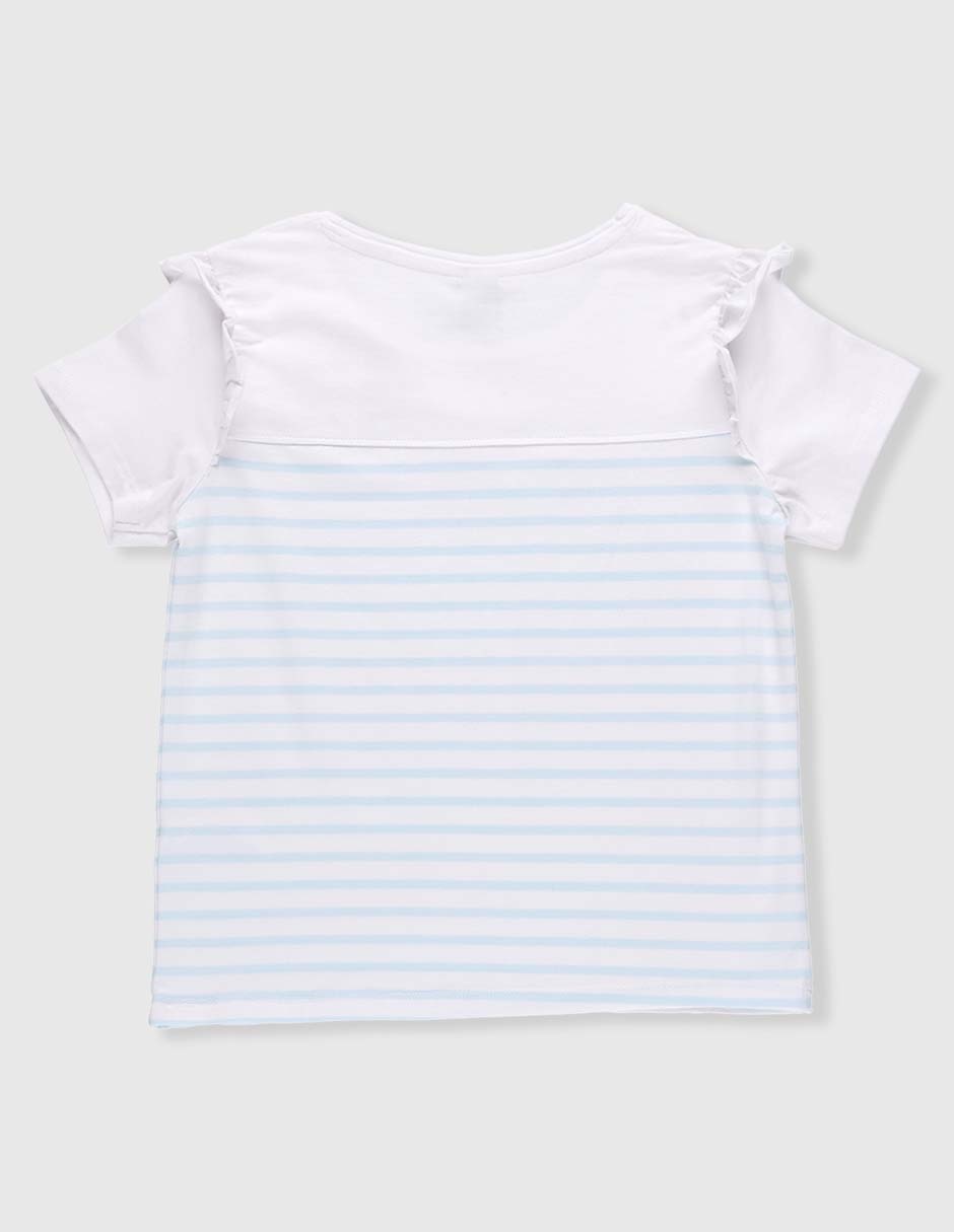 Playera manga corta para niña