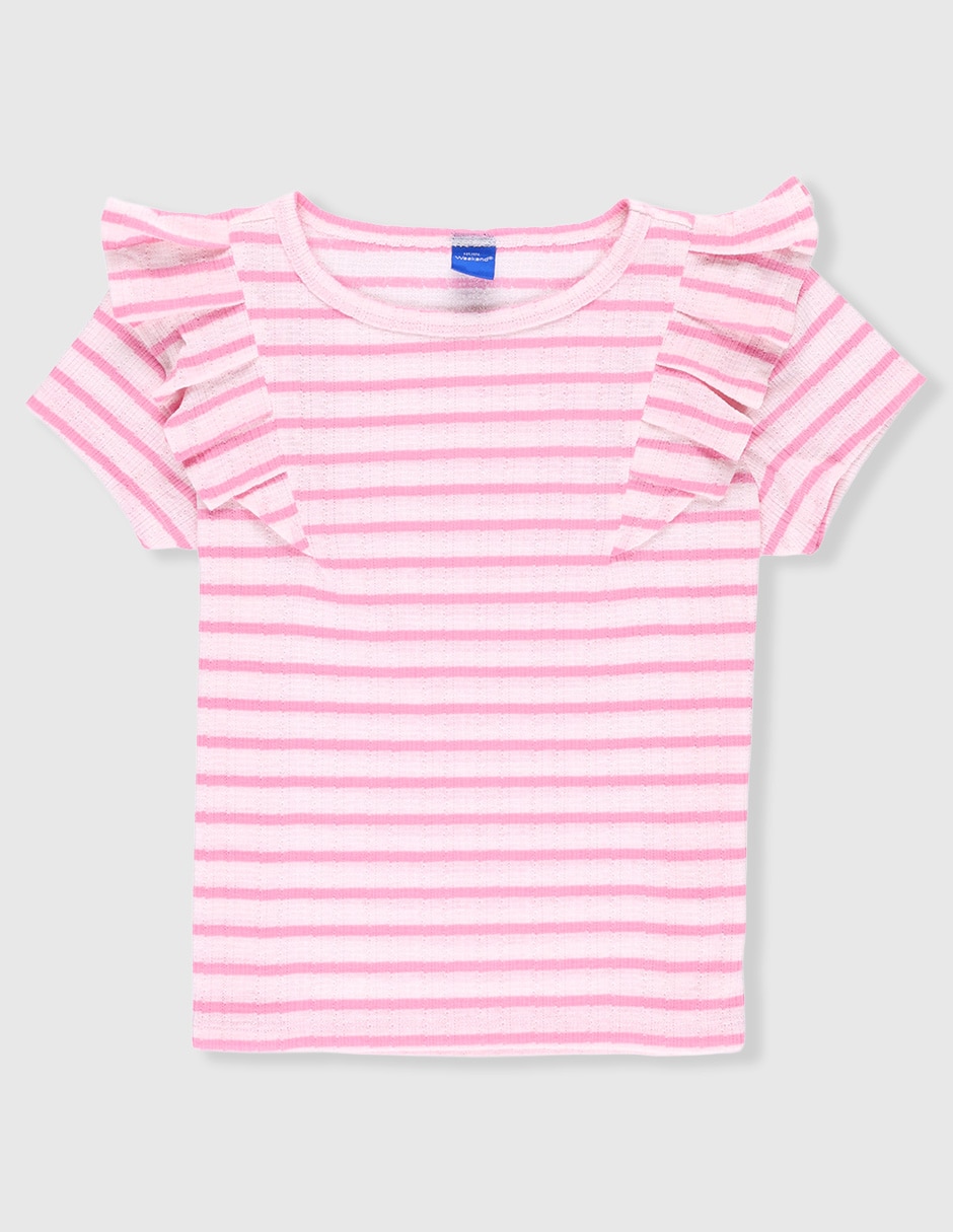 Playera Weekend manga corta para niña