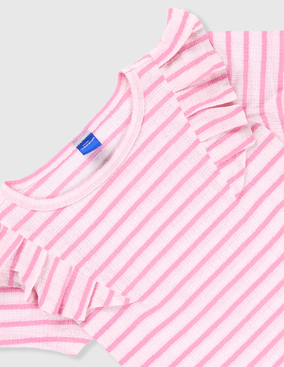 Playera Weekend manga corta para niña