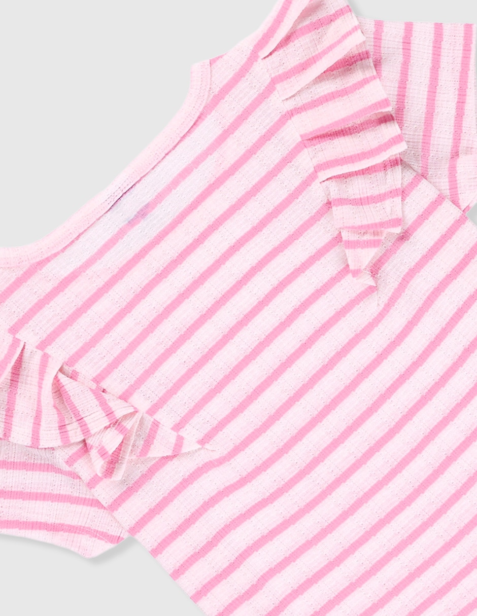 Playera Weekend manga corta para niña