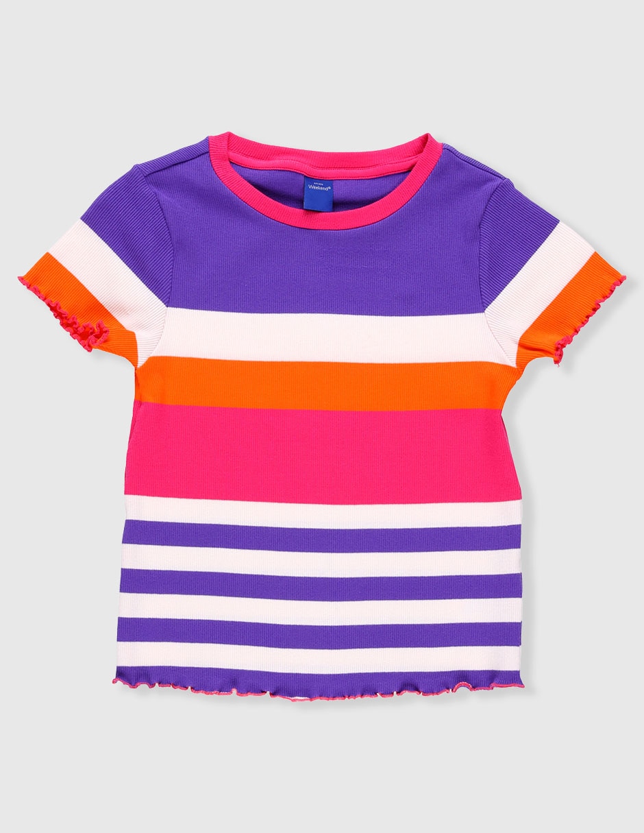 Playera manga corta para niña