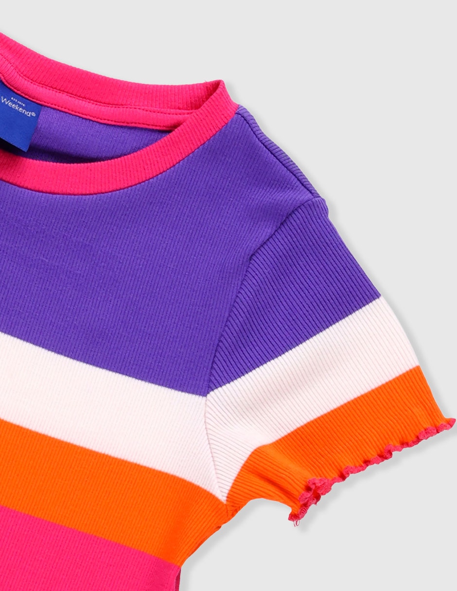 Playera manga corta para niña