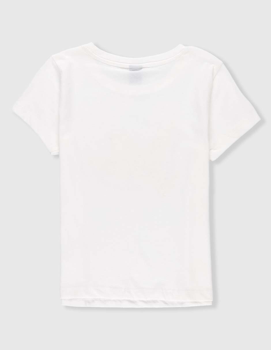 Playera manga corta para niña
