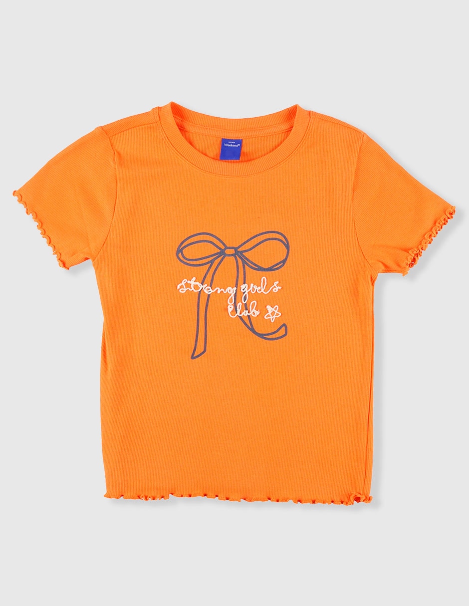 Playera manga corta para niña Playera manga corta para niña