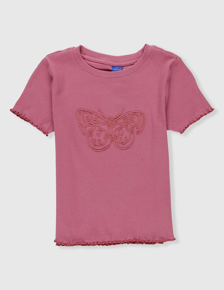 Playera manga corta para niña Playera manga corta para niña