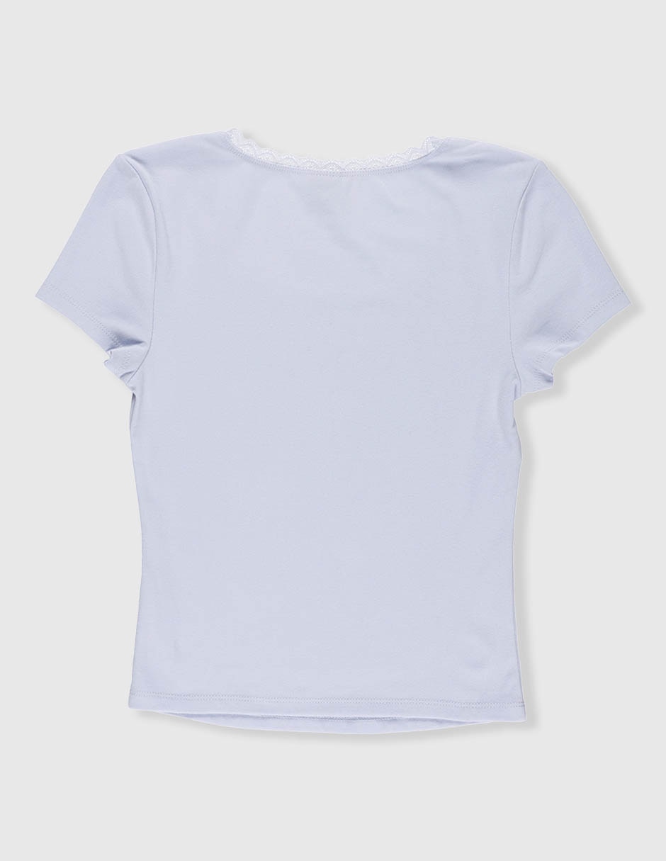 Playera Weekend manga corta para niña