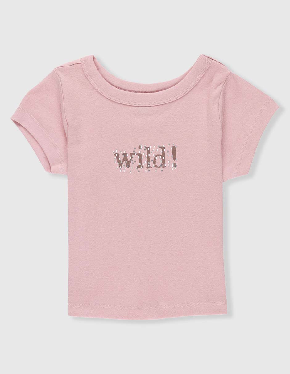 Playera manga corta para niña Playera manga corta para niña