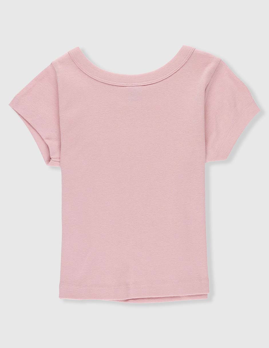 Playera manga corta para niña