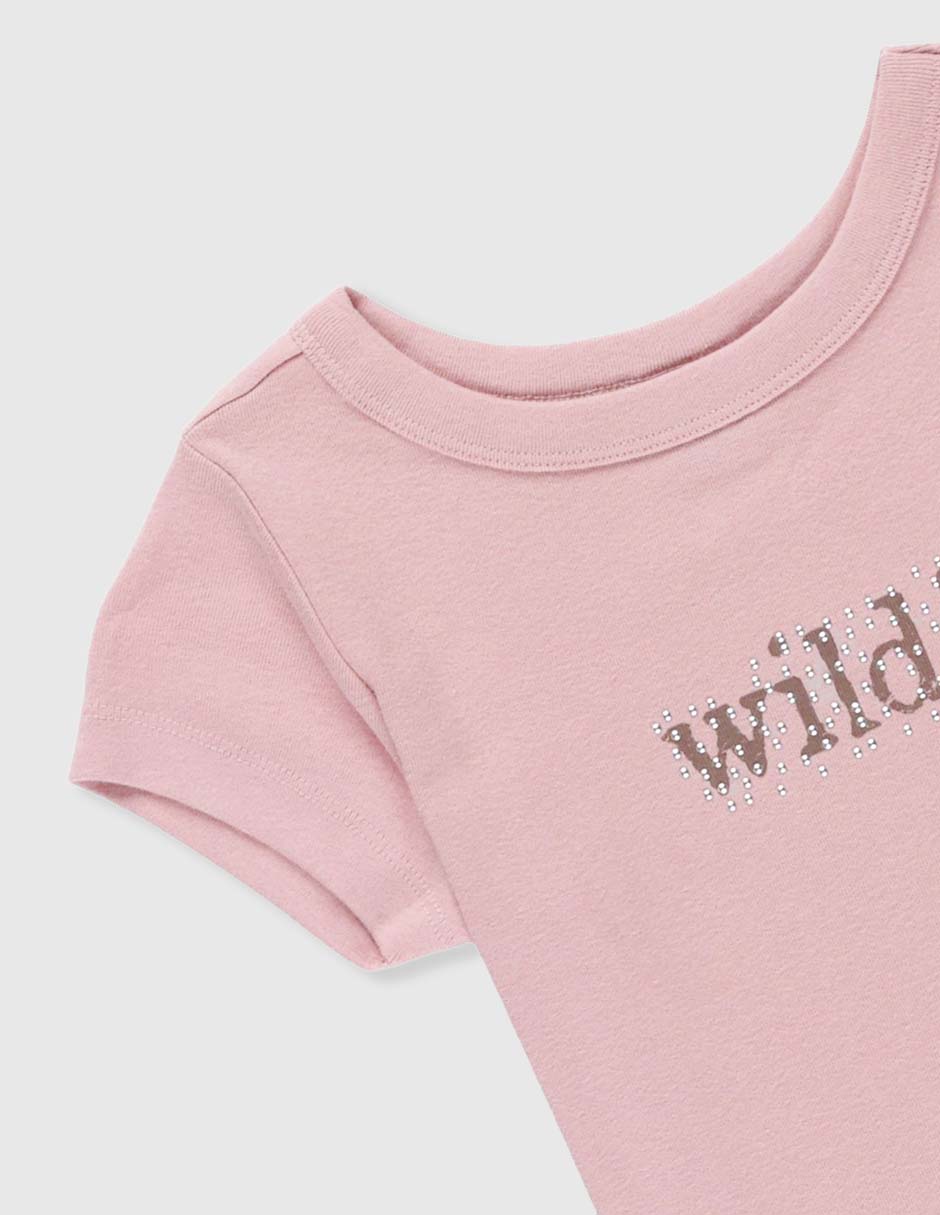 Playera manga corta para niña