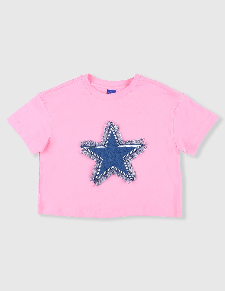 Playera manga corta para niña Playera manga corta para niña