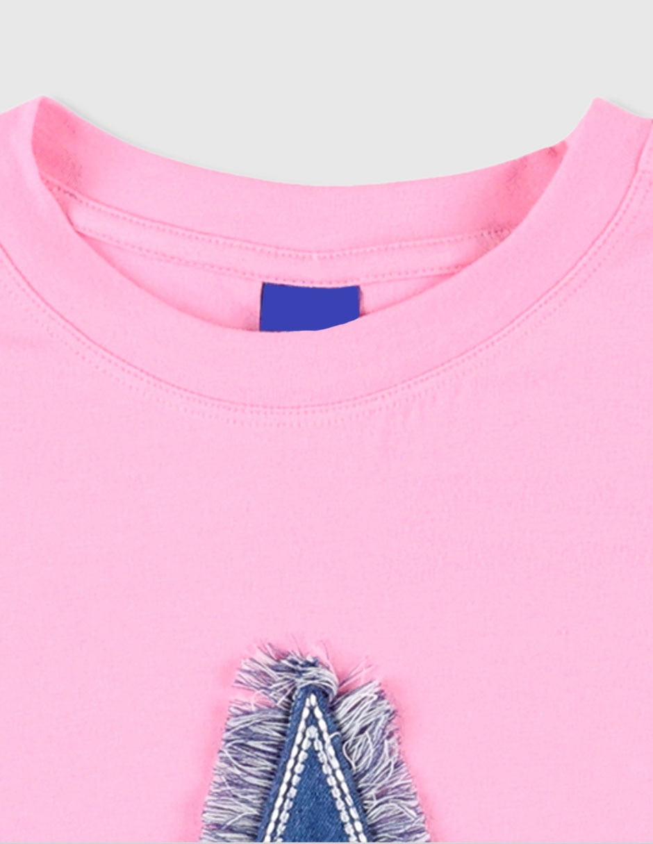 Playera manga corta para niña