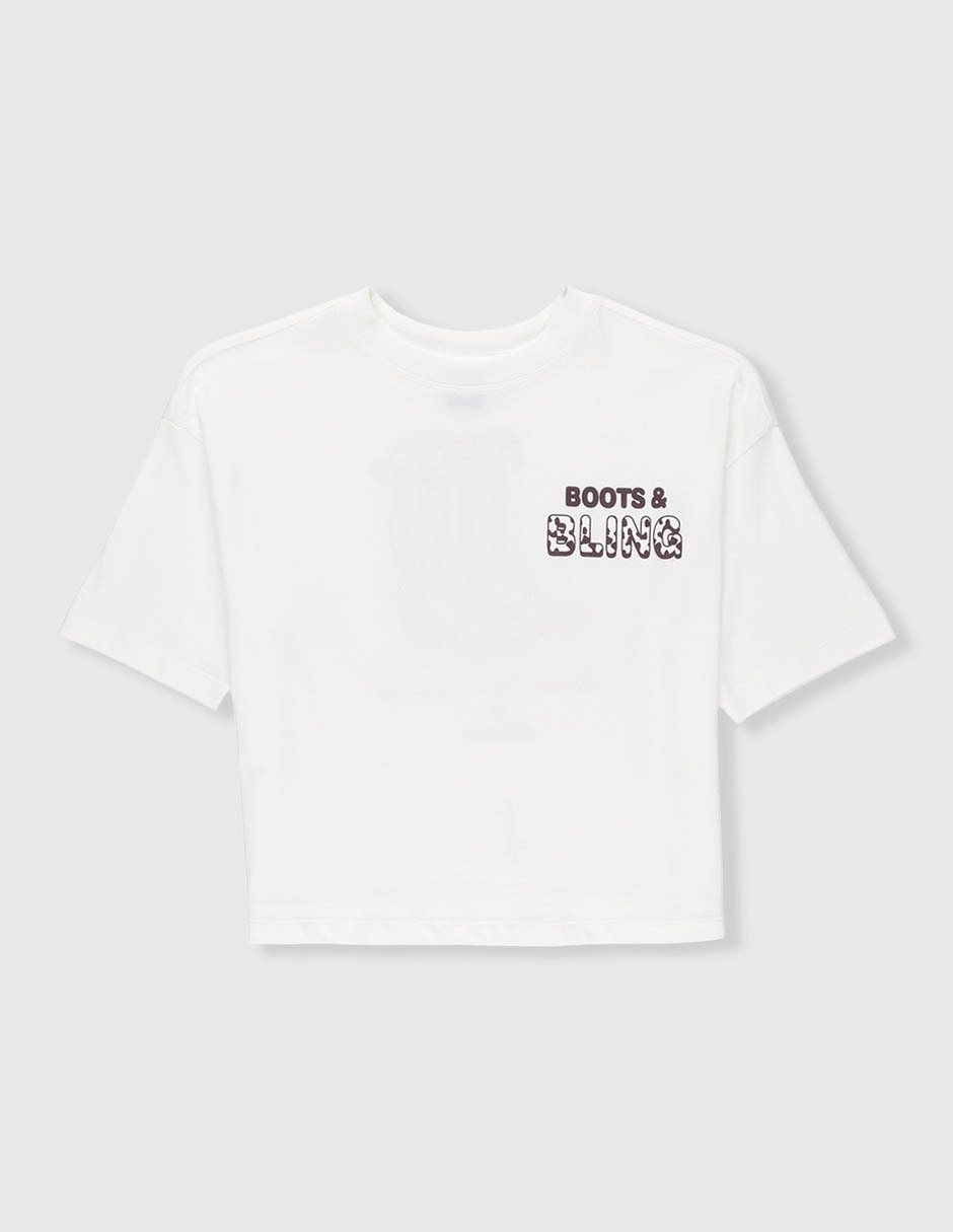 Playera manga corta para niña Playera manga corta para niña