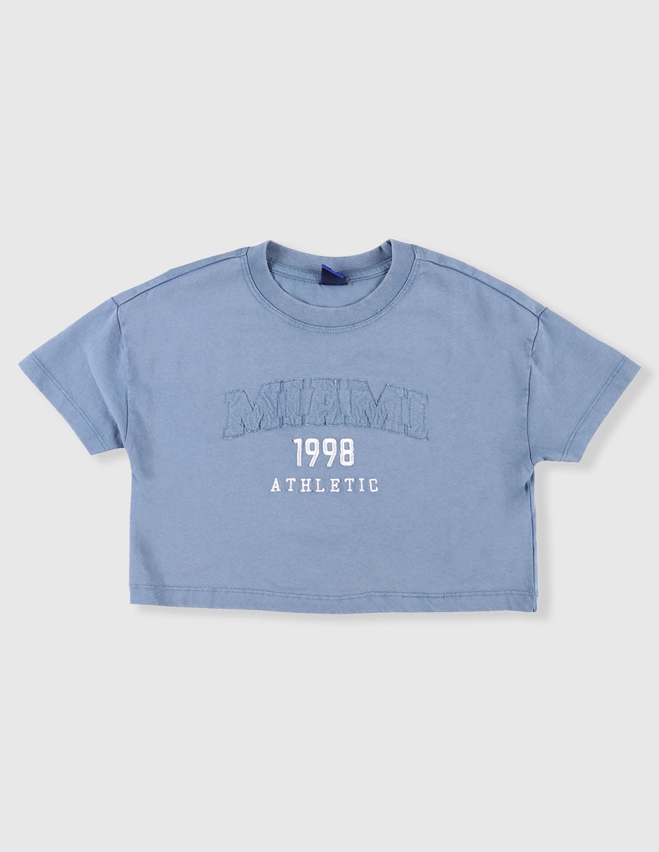 Playera manga corta para niña