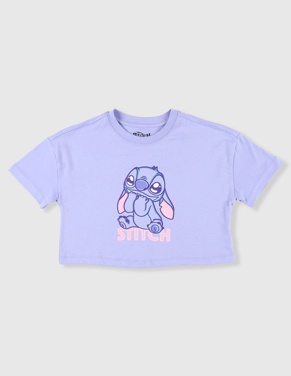 Playera Stitch manga corta para niña Playera Stitch manga corta para niña