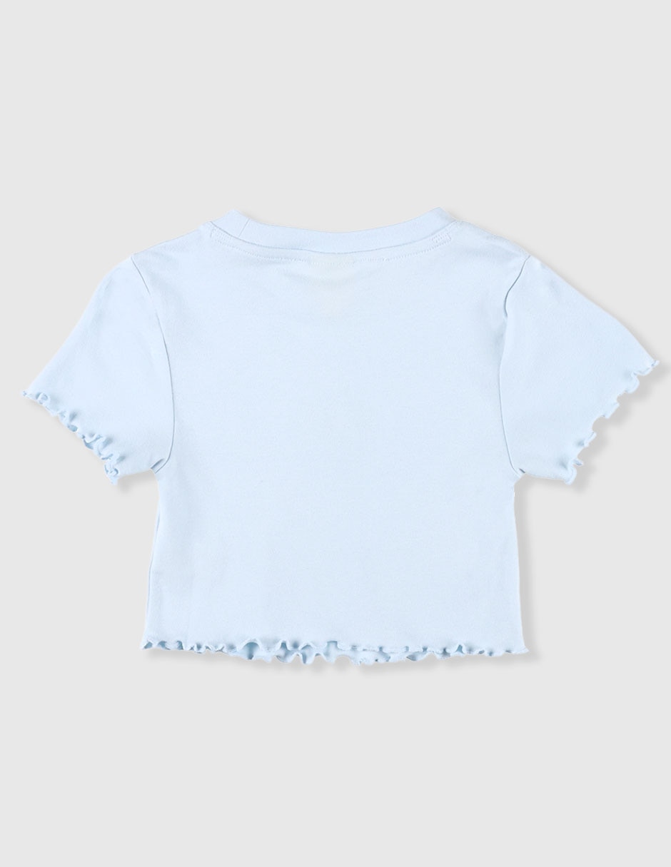 Playera Stitch manga corta para niña