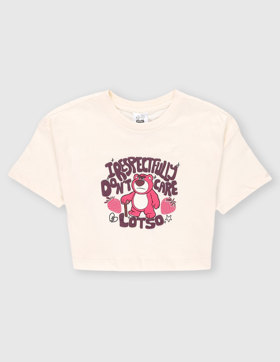 Playera Lotso Toy Story manga corta para niña