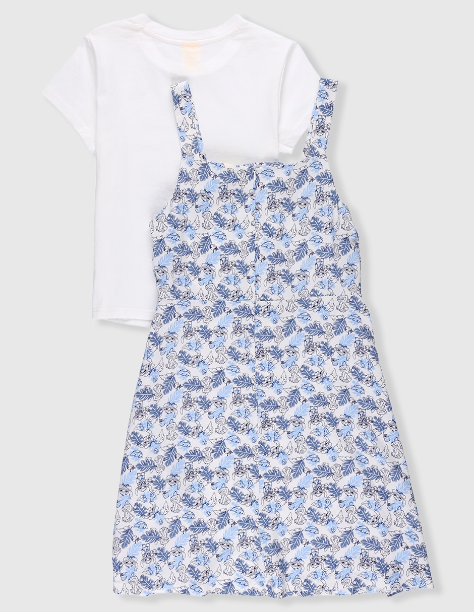 Conjunto vestido manga regular para niña 2