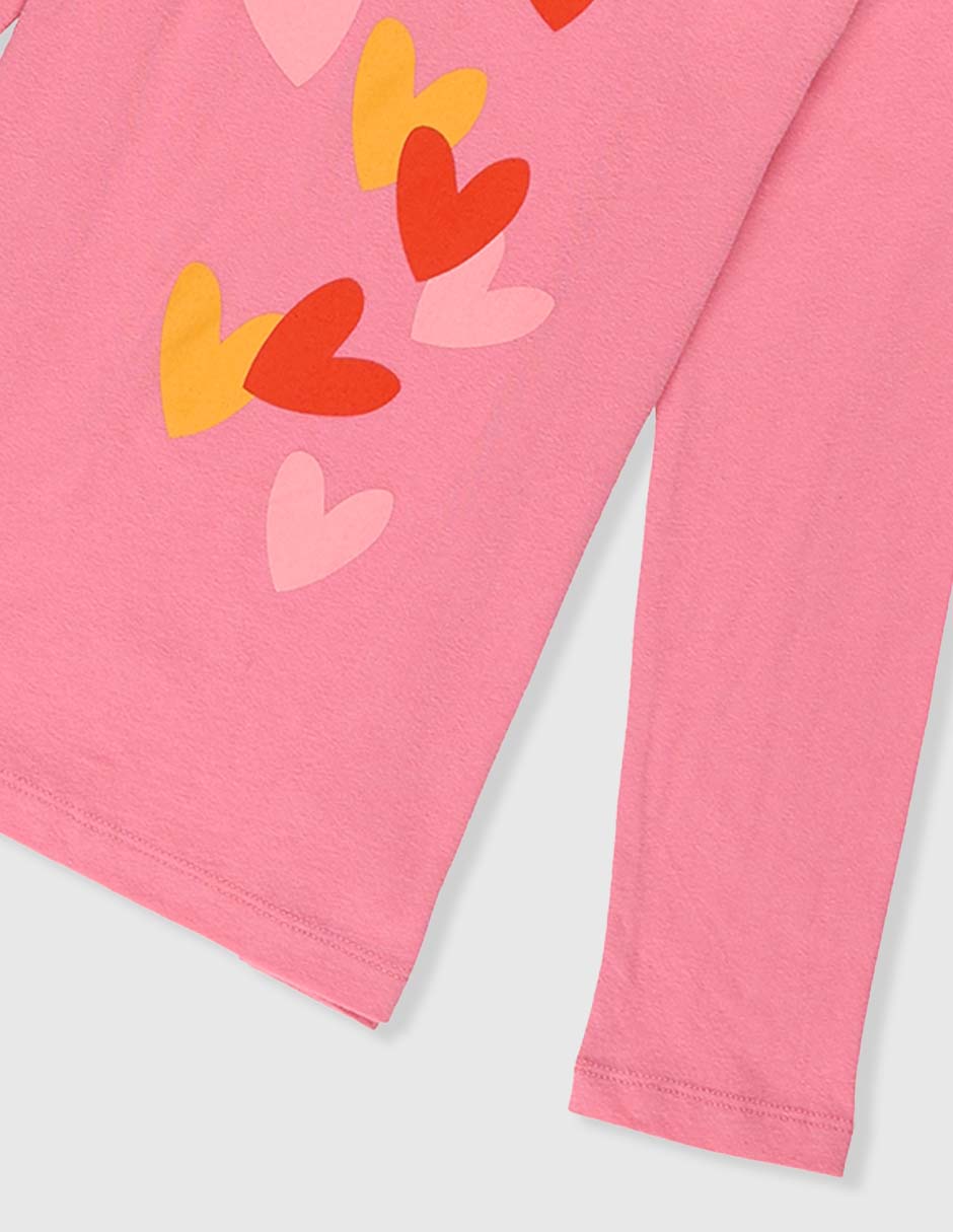 Playera manga larga para niña