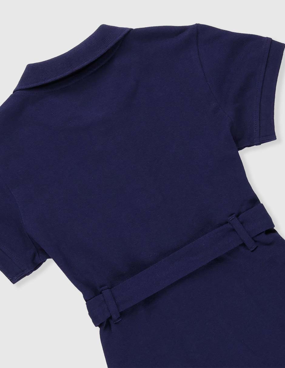 Vestido manga corta para niña