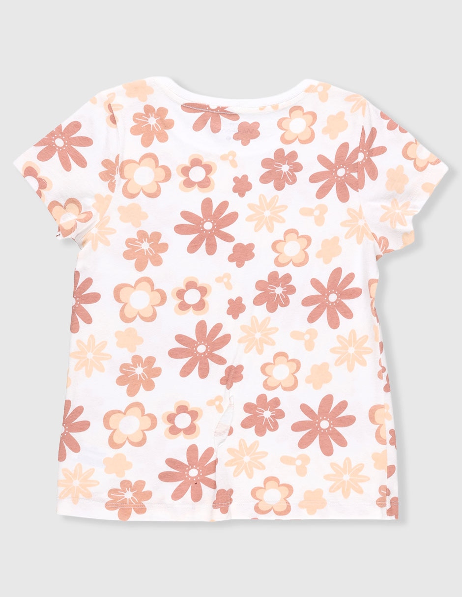 Playera Weekend manga corta para niña