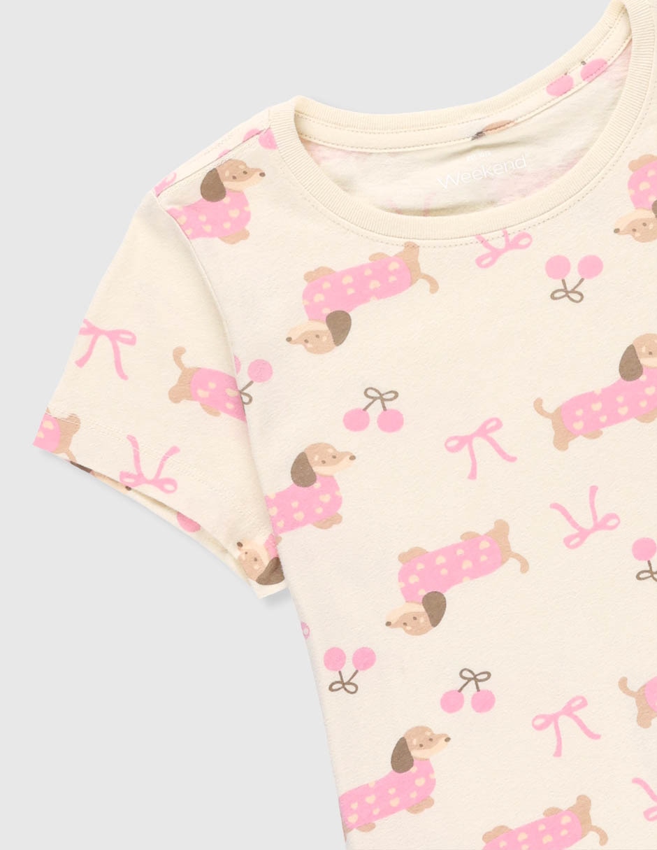 Playera manga corta para niña 3