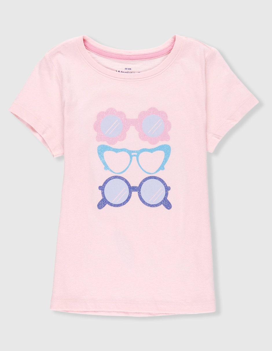 Playera Weekend manga corta para niña