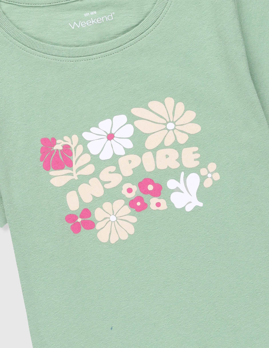 Playera manga corta para niña 4