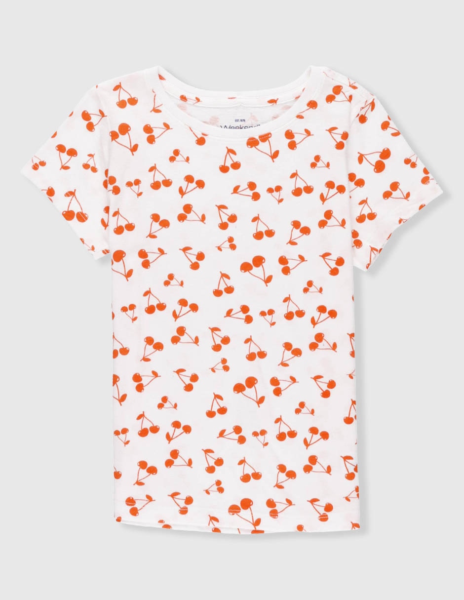 Playera manga corta para niña
