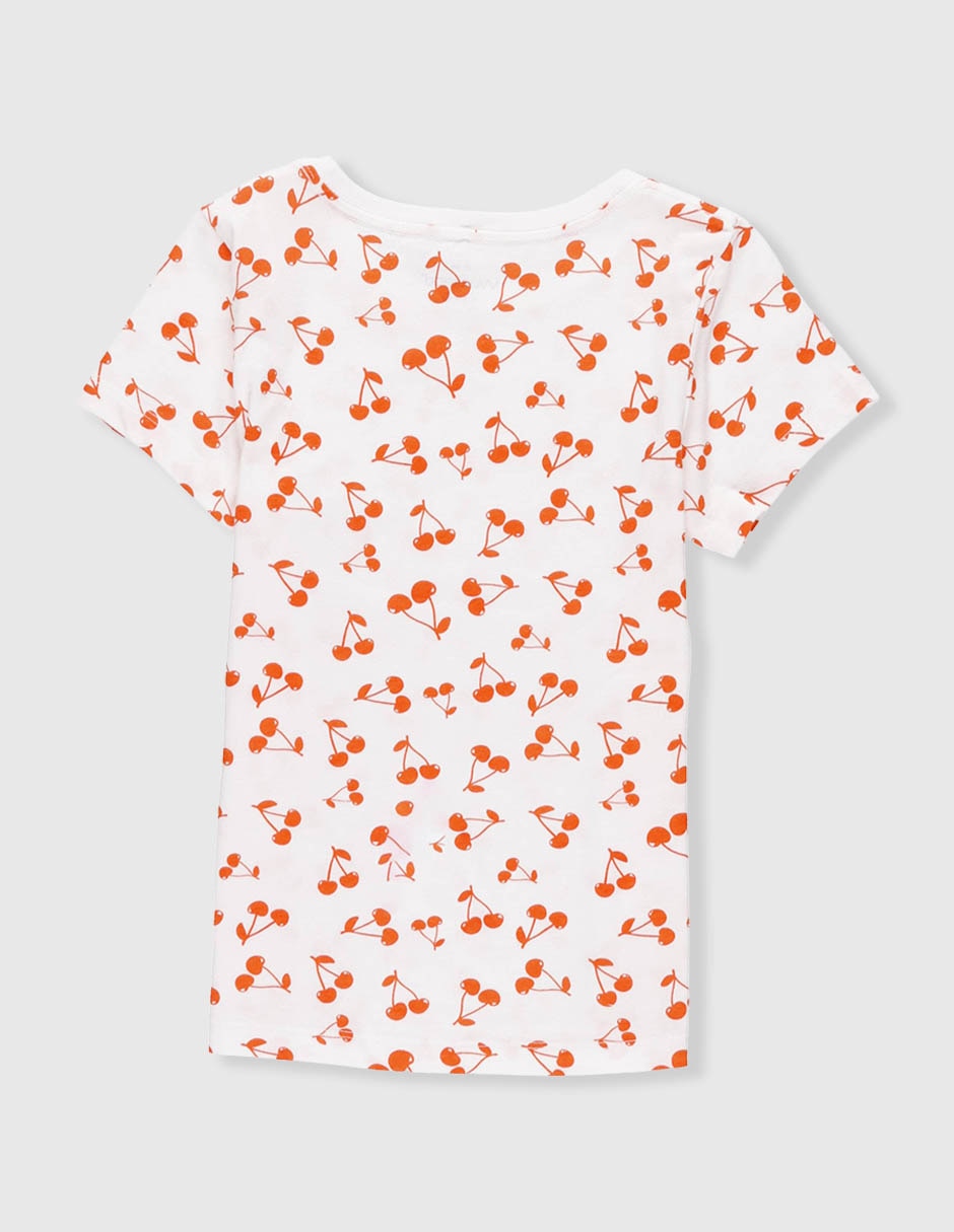 Playera manga corta para niña