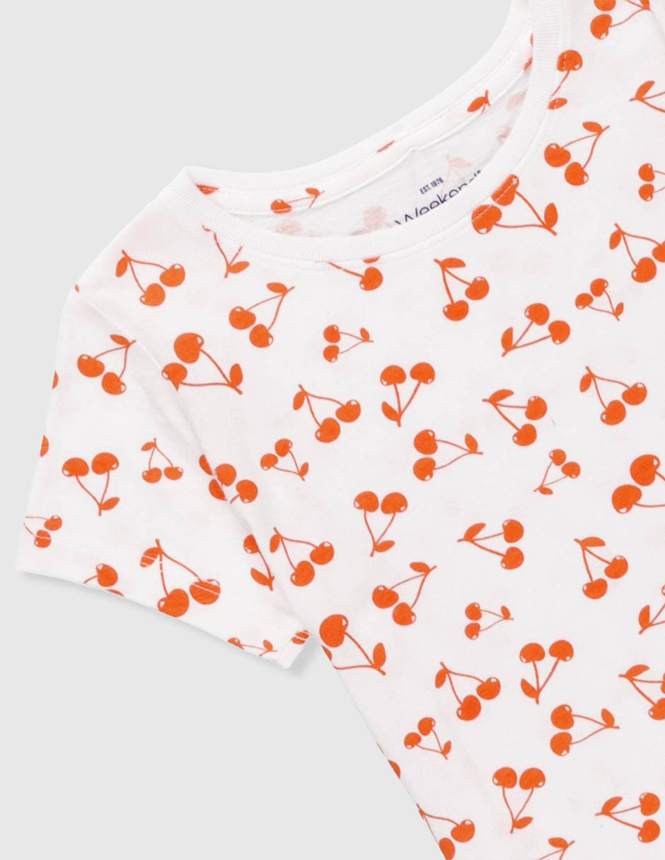 Playera manga corta para niña