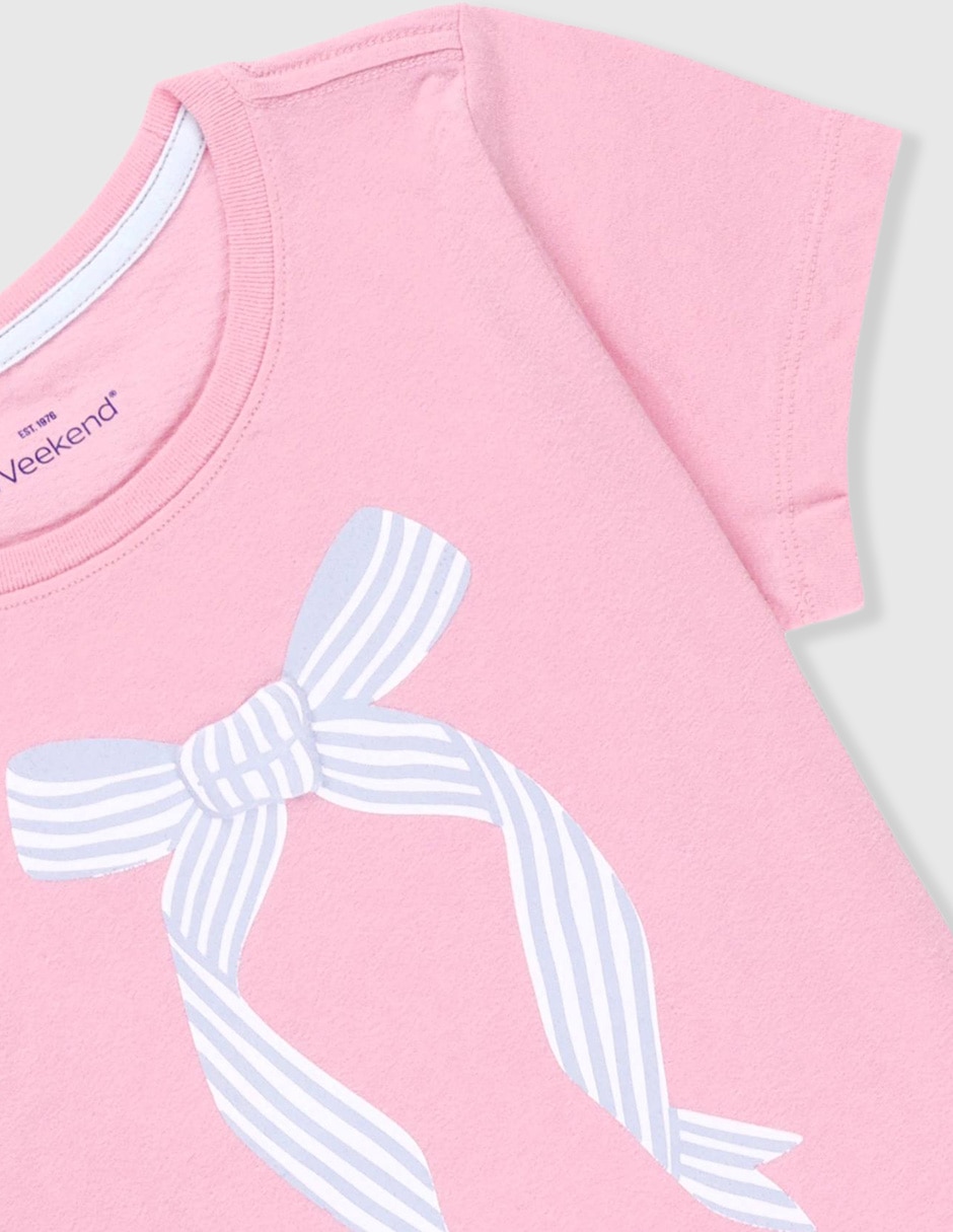 Playera manga corta para niña