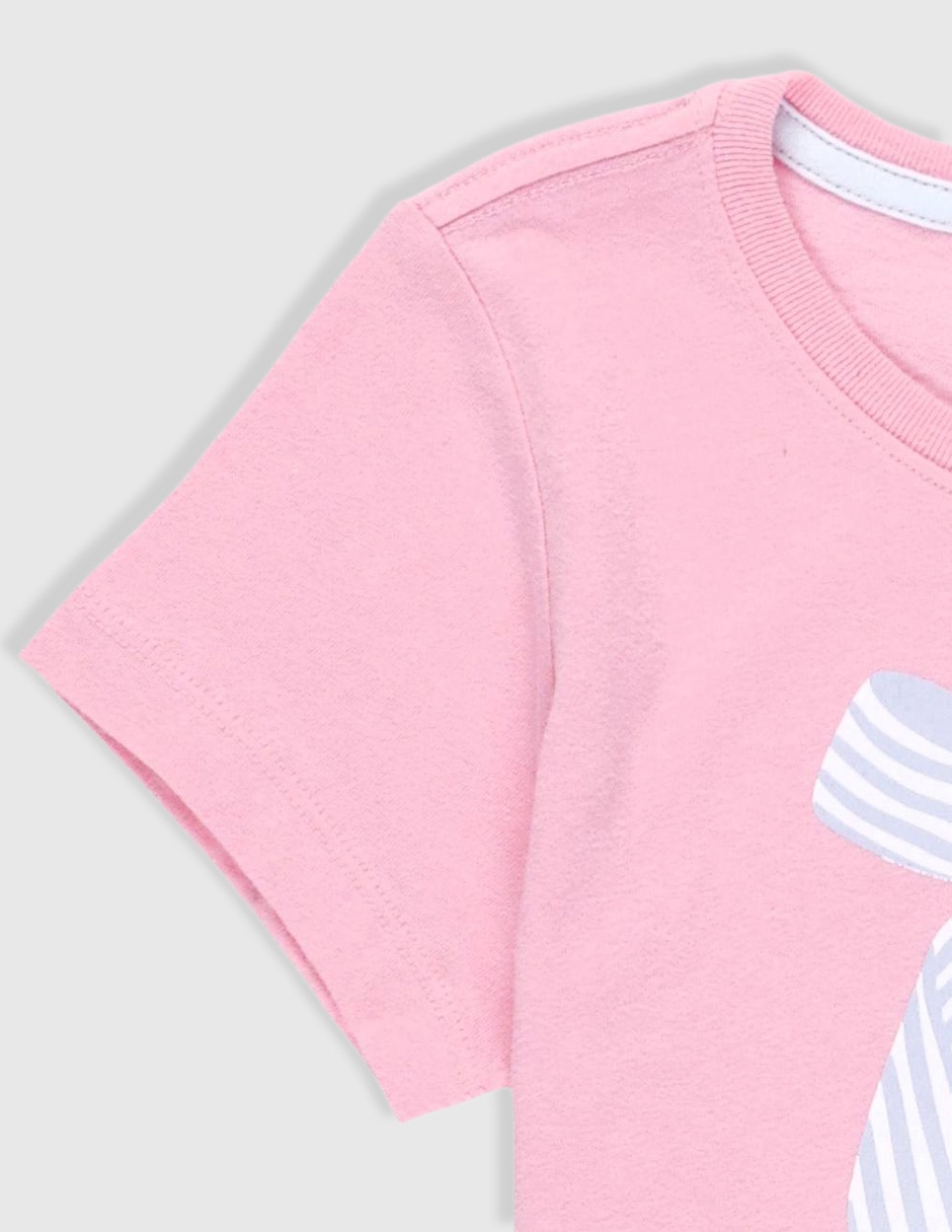 Playera manga corta para niña