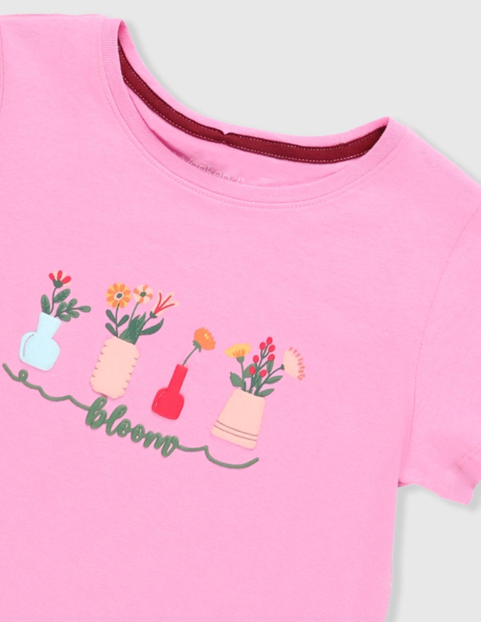 Playera manga corta para niña 4