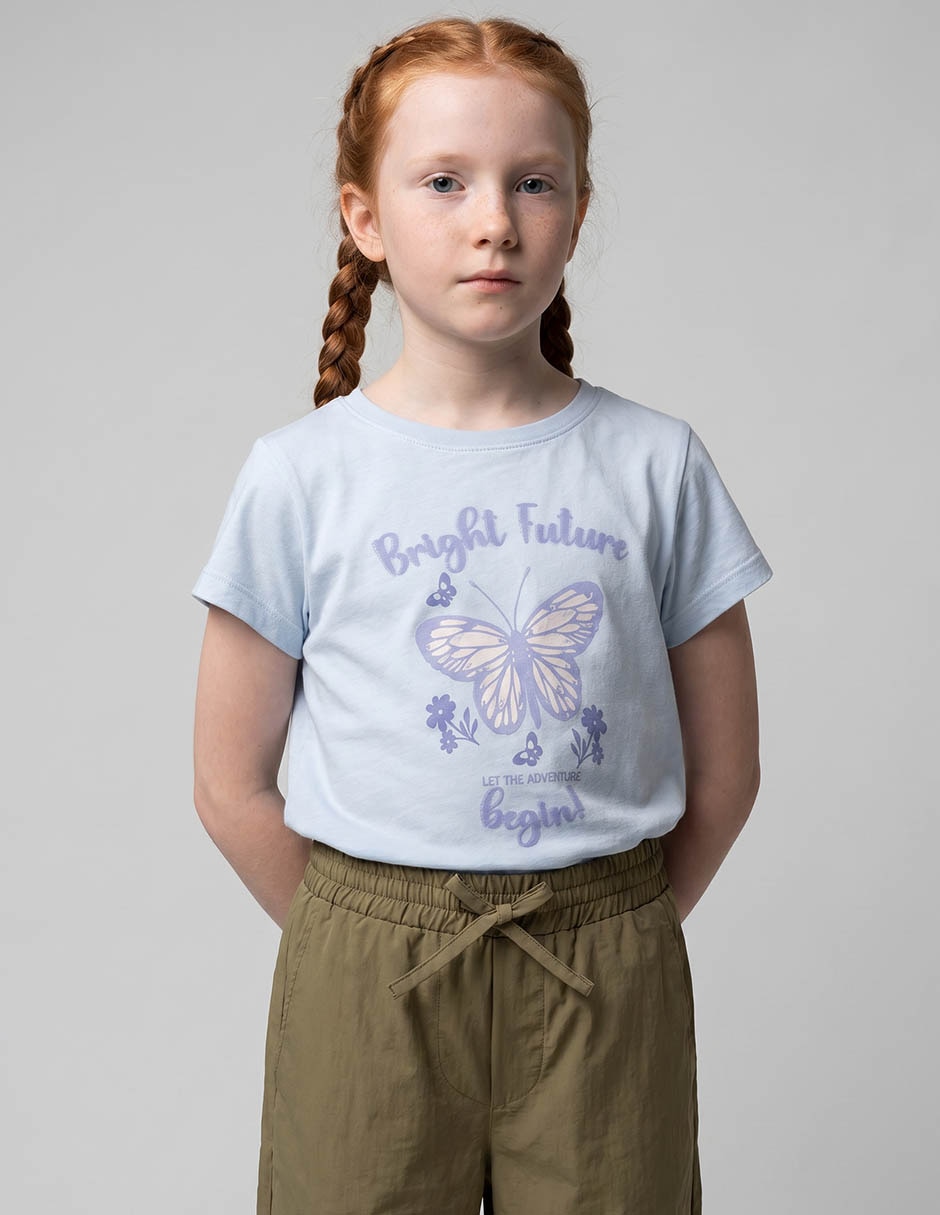 Playera manga corta para niña