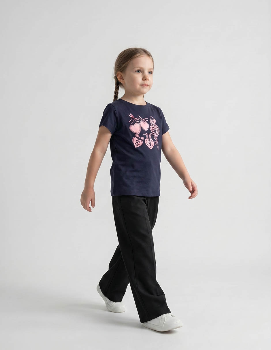 Playera Weekend manga corta para niña