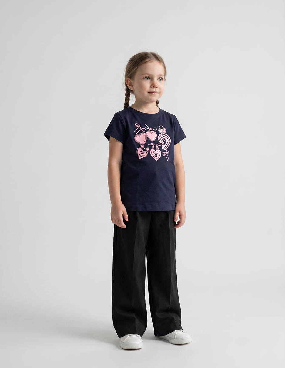 Playera manga corta para niña Playera manga corta para niña