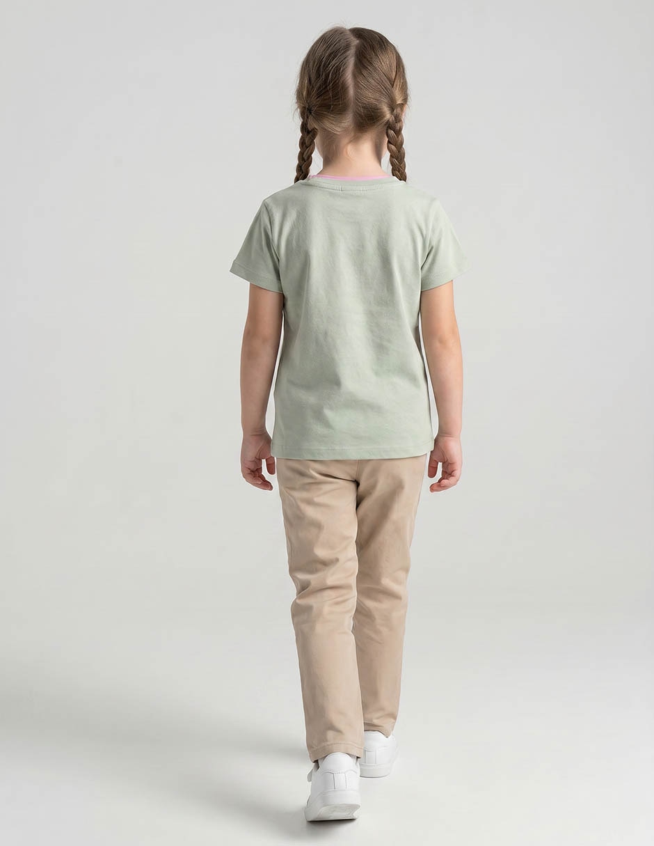 Playera Weekend manga corta para niña