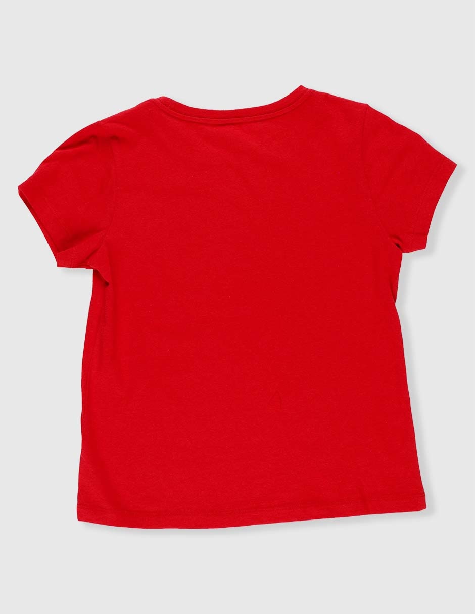 Playera manga corta para niña