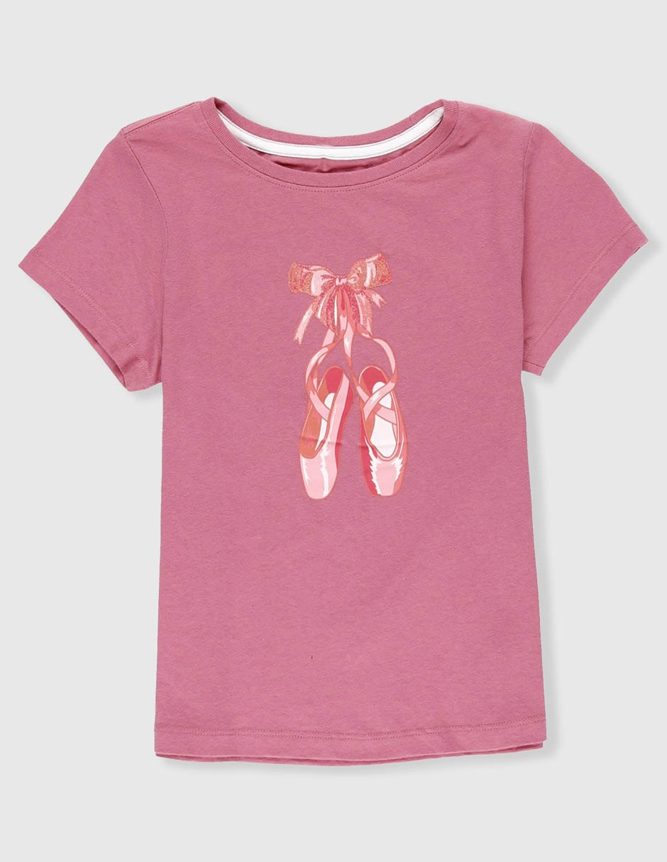Playera manga corta para niña